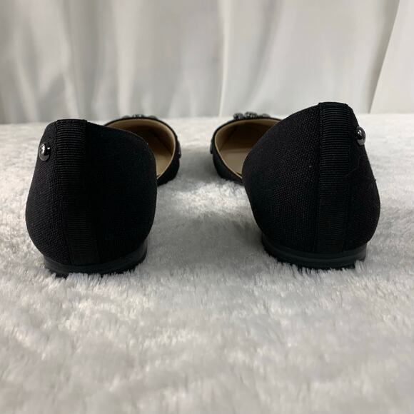 Simply Vera Vera Wang Women's Black Faux Suede Flats Size 8.5 - Picture 7 of 8